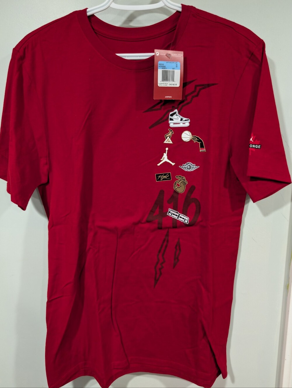 Jordan RARE Toronto Shirt Sz Med